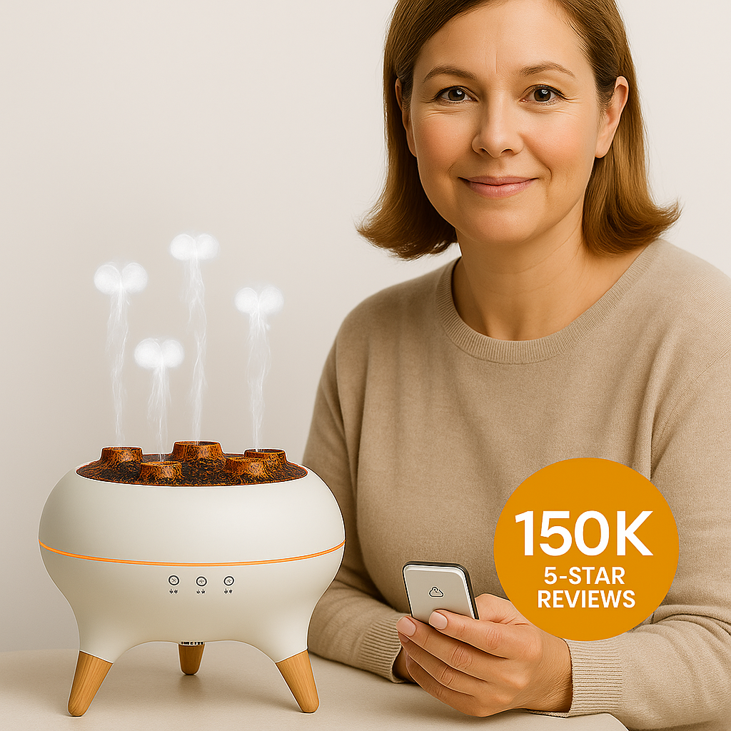 SerenityFlame Mist – Ultrasonic Aroma Diffuser for Moms