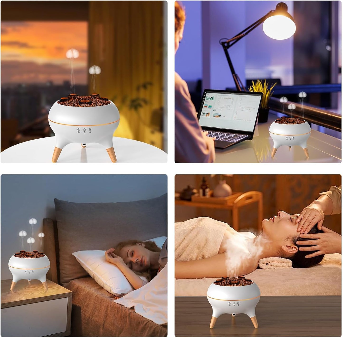 SerenityFlame Mist – Ultrasonic Aroma Diffuser for Moms