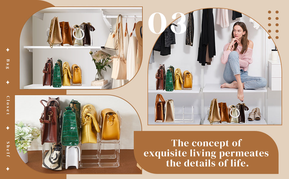 All-in-One Organizer for Handbags, Shelves, and Beyond