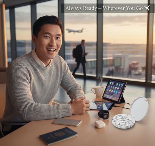 ChargeMate™ – The Ultimate All-in-One Travel Adapter & Charging Kit for Every Device